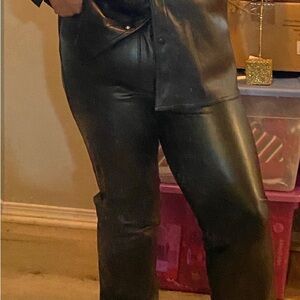 Faux Leather Pants